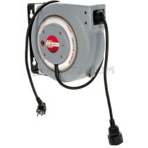 Holzmann - carrete de cable electrico con automatica retractil 230V 15 m EKR15M