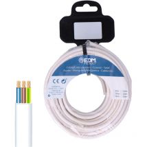 Carrete manguera plana blanca 3x1mm 25m (audio)