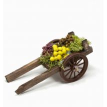 Carretto di Legno con Frutta e Verdura per Presepe 11117A