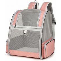 Carrier Bag for Cats Small Dogs 7.5kg, Breathable Mesh Backpack for Small Pets, Spacious Foldable with Removable Plush Mattress, Basket for Travel on