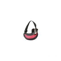 Carrier for Small Dogs Cat Carrier Breathable Mesh Hand-Free Bag up to 10 lbs Gift (Large, Red)