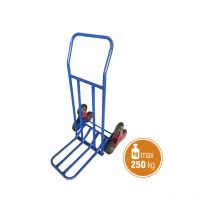 Verdelook - Carrito de escalera con capacidad de carga de 250 kg 115x60x80 cm