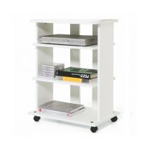 Carro tv Fresno Blanco 3 estantes Cm 60x45xH 81