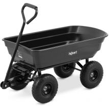 Hillvert - Carro de jardín - 300 kg - basculante - 75 l