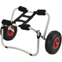Intec - Carro de Transporte Kayak - 72 x 31 x 44 cm - Marco de aluminio Deportes acuáticos [casa.pro]