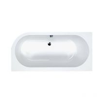 Ite Status Shower Bath rh 1550x850mm - White - 02401 - Carron