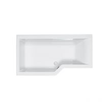 Urban Edge 1575 x 850mm lh Shower Bath 5mm - White - 02427 - Carron