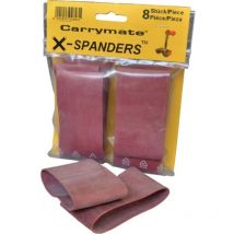 Carrymate - Gomma di ricambio X-Spander per portatarga 8 pezzi