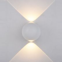 Carsoli - Moderne LED-Außenwandleuchte Weiß, Warmweiß 3000K 140lm, IP44 - Italux