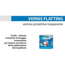 Vernis Flatting vernice protettiva trasparente legno lucida o opaca 750 ml opaco - Carson