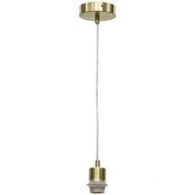 First Choice Lighting - Carss - Satin Brass Ceiling Pendant Suspension Kit for Easy Fit Shades - Satin brass plate