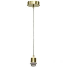 First Choice Lighting - Carss - Satin Brass Ceiling Pendant Suspension Kit for Easy Fit Shades - Satin brass plate