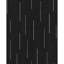Edem - Carta da parati a righe 85043BR26 Carta da parati in vinile leggermente strutturata con motivo grafico ed accenti metallici antracite