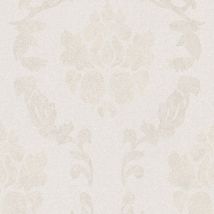 Carta da parati barocca Profhome 375521 Carta da parati tnt leggermente strutturata in stile barocco opaca beige bianco-crema 5,33 m2