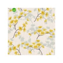 Carta da parati effeline rami giallo