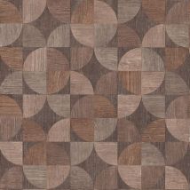 Carta da parati aspetto legno Profhome 369131 Carta da parati tnt leggermente strutturata con aspetto legno opaca marrone beige grigio 5,33 m2