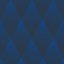 Carta da parati grafica Profhome 374191 Carta da parati TNT liscia con il pattern a rombi luccicante blu nero 5,33 m2