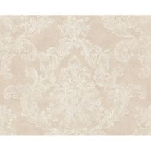 Carta da parati parato espanso tnt damasco shade beige
