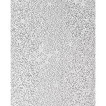 Carta da parati per bambini in bianco Edem 533-30 soffitto o parete con stelline fluorescenti