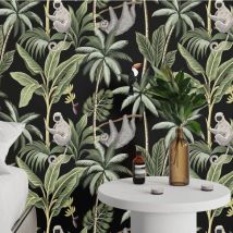 Wallpapers4beginners - Carta da Parati Scimmie Nera in Fogli di Carta, 250x200cm