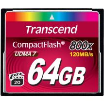 Transcend - Carte Compact-Flash Premium 800x 64 gb
