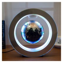 Carte du monde ronde Led flottant Maglev Light Anti Gravity Magic Multiple Magic - Silver Black