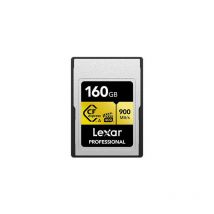 Lexar - LCAGOLD160G-RNENG Carte mémoire CFexpress Type a Gold Series jusqu'à 900 Mo/s de Lecture, vidéo 8K de qualité cinéma, vpg 400