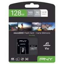 Pro Elite Carte mémoire microSDXC 64 Go + Adaptateur sd, Vitess de Lecture jusqu'à 100 Mo/s, Vitesse d'écriture jusqu'à 90 Mo/s, Classe 10 uhs-i, U3,