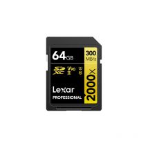 Sdxc Card 64 Go Professional 2000x uhs-ii V90 U3 (LSD2000064G-BNNNG) - Lexar