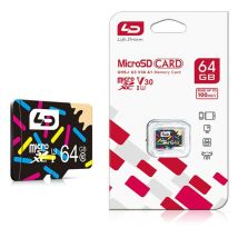 Carte micro 64Go- Convient aux caméras de surveillance, aux enregistreurs de conduite, aux téléphones portables et aux tablettes