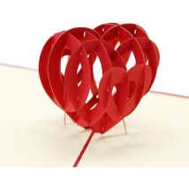 Carte Pop Up 3D Saint Valentin faite à la main avec enveloppes, carte de mariage, cartes de Thanksgiving, cartes de voeux, carte d'anniversaire,