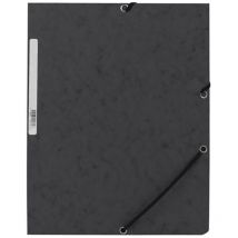 Q-connect - Cartella con elastici KF02167 Cartoncino verde con alette DINA4