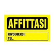 Letterfix - Cartello Affittasi 20x30 in Polipropilene