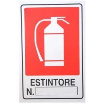 Cartello antincendio estintore targa segnaletica cartelli segnaletici di sicurezza da ufficio negozio ristorante in pvc 30 x 20 cm