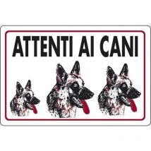 Cartello Attenti ai Cani abitazioni privati 30CMx20CM