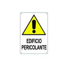 Dakiviva - Cartello di pericolo edificio pericolante in polionda cm 50x70