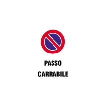 Cartello Passo Carrabile In Polipropilene Cm 20x30
