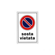 Cartello Sosta Vietata 20X 30 Plastica