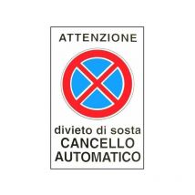 Machieraldo - Cartello Cancello Automatico 20X 30 Alluminio