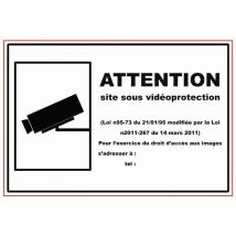 Viso - Cartello Sito sotto protezione video - 280 x 190 mm - LP32
