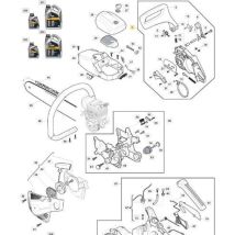Couvercle D'Embrayage Noir A3700 - A4000 Original Stiga - 118800183/0
