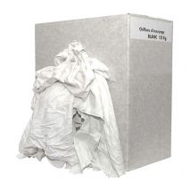 Carton chiffons blanc recyclé 10 kg