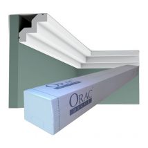 C602 Corniche plafond Orac Decor - 5,5x5x200cm (h x p x l) - moulure décorative polyuréthane Carton 8 pièces