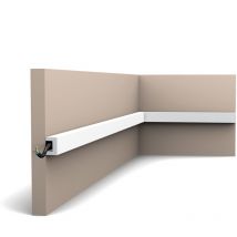 CX190 Corniche plafond pour éclairage indirect Orac Decor - 2x3x200cm (h x p x l) - moulure décorative polymère pack 2 pièces