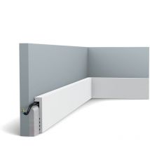 SX171 Plinthe de rénovation Orac Decor - 10x2,2x200cm (h x p x l) - surplinthe décorative polymère Pack 2 pièces / a peindre