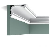 C341 heritage Corniche cache tringle à rideau Orac Decor - 8,8x12,2x200cm (h x p x l) - moulure décorative polyuréthane a l'unité