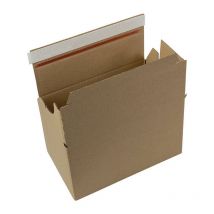 Transpak - Carton ondulé L237xL140xH147mm simple vague marron (Par 10)