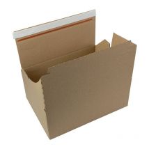 Transpak - Carton ondulé L326xL236xH140mm simple vague marron (Par 10)