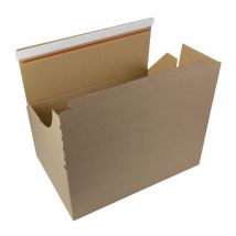 Transpak - Carton ondulé L473xL288xH197mm simple vague marron (Par 10)
