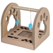 Carton+ pets Pappe mit Federn Fun Park Ball – Katzenkratzer – 1 Stück